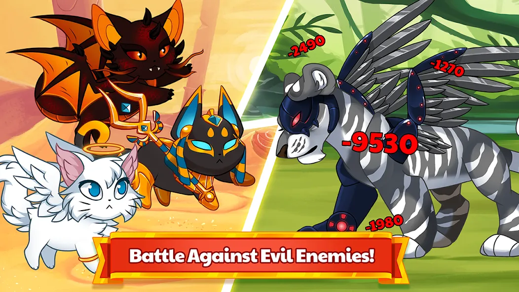 Castle Cats - Idle Hero RPG (Кэстл Кэтс) [МОД: Деньги, Монеты и Меню MOD] Screenshot 5