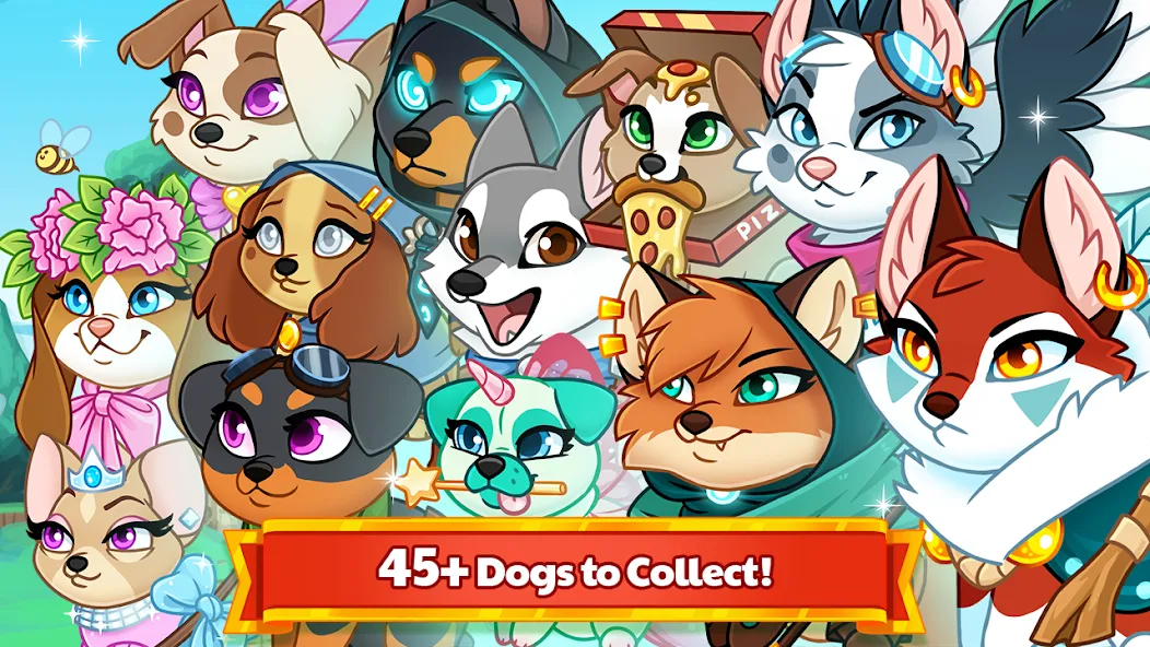 Dungeon Dogs - Idle RPG [МОД: Много монет, Открытые уровни и Мега MOD] Screenshot 3