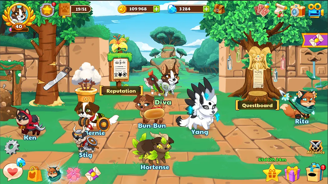 Dungeon Dogs - Idle RPG [МОД: Много монет, Открытые уровни и Мега MOD] Screenshot 5