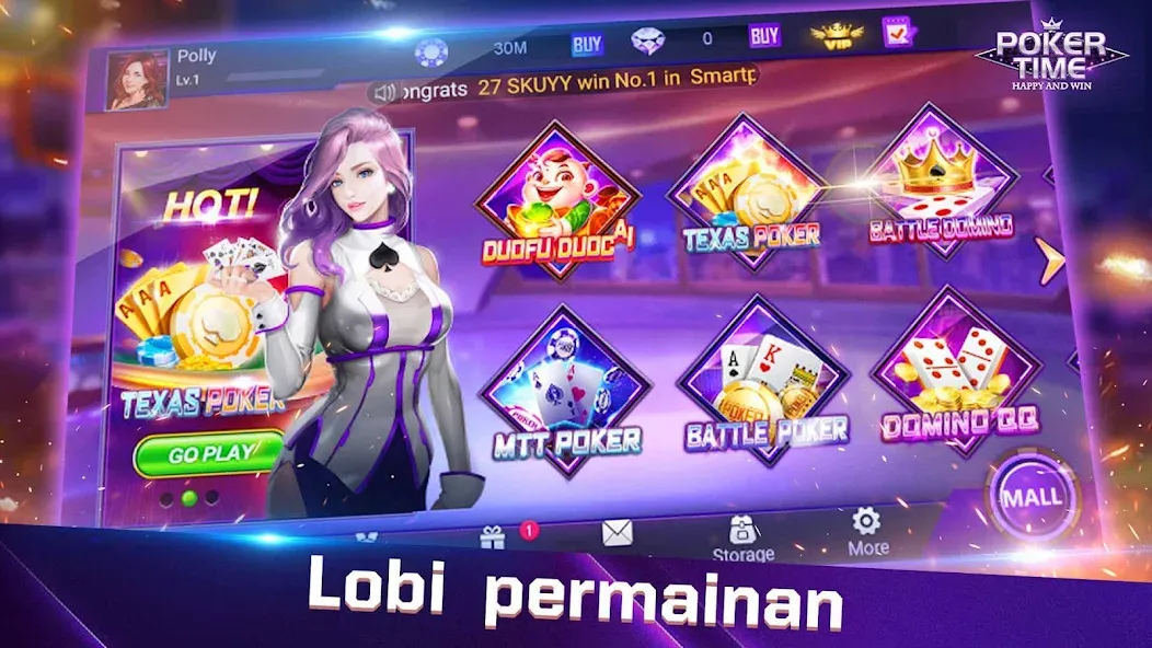 Poker Time- Pulsa Texas Holdem (Покер Тайм) [МОД: Много денег, Монет и Все открыто] Screenshot 4