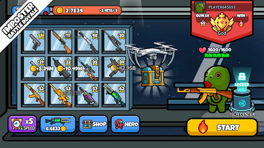 Imposter Battle Royale (Импостер Батл Рояль) [МОД: Много денег, Монет и Все открыто] Screenshot 4