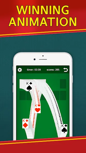 Classic Solitaire Klondike [МОД: Много монет, Открытые уровни и Мега MOD] Screenshot 4