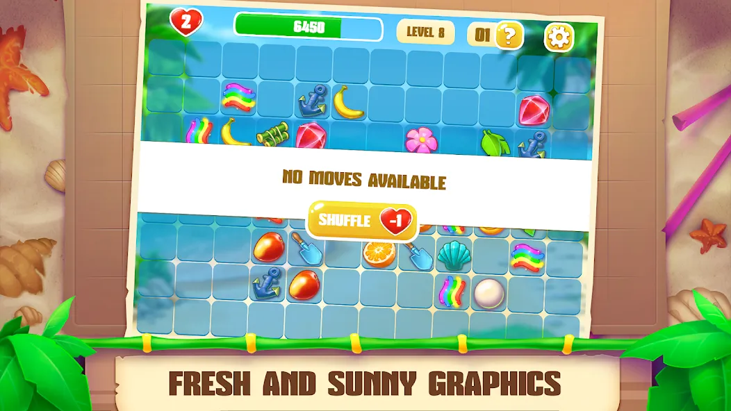 Onet Paradise: connect 2 tiles (Онет Парадайз) [МОД: Меню, Бесконечные монеты и Открытые уровни] Screenshot 3