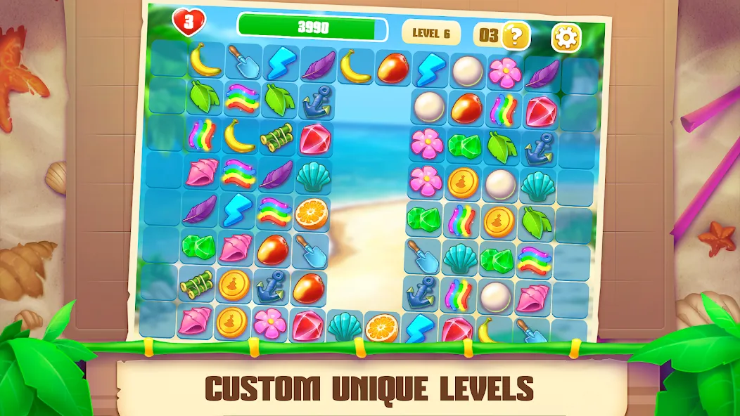 Onet Paradise: connect 2 tiles (Онет Парадайз) [МОД: Меню, Бесконечные монеты и Открытые уровни] Screenshot 5