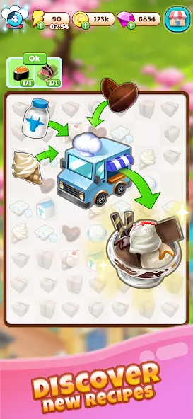 Merge Restaurant: Makeover (Мерж Ресторан) [МОД: Деньги, Монеты и Меню MOD] Screenshot 4