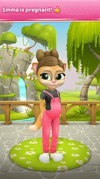 Pregnant Talking Cat Emma [МОД: Деньги, Монеты и Меню MOD] Screenshot 1