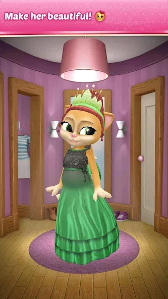 Pregnant Talking Cat Emma [МОД: Деньги, Монеты и Меню MOD] Screenshot 4
