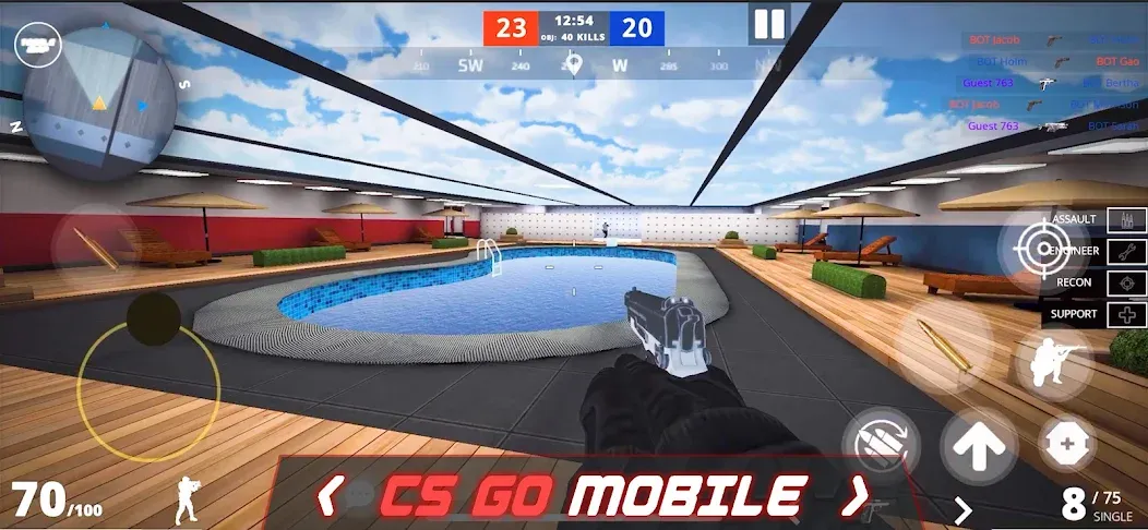 Epic Battle CS:FPS Mobile Game [МОД: Бесконечные деньги, Монеты и Мега MOD] Screenshot 1