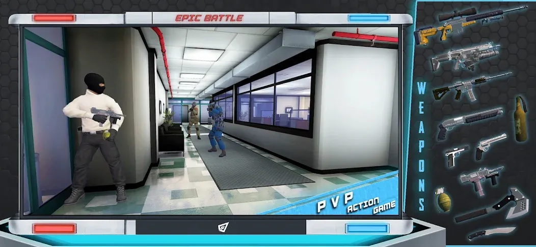 Epic Battle CS:FPS Mobile Game [МОД: Бесконечные деньги, Монеты и Мега MOD] Screenshot 4