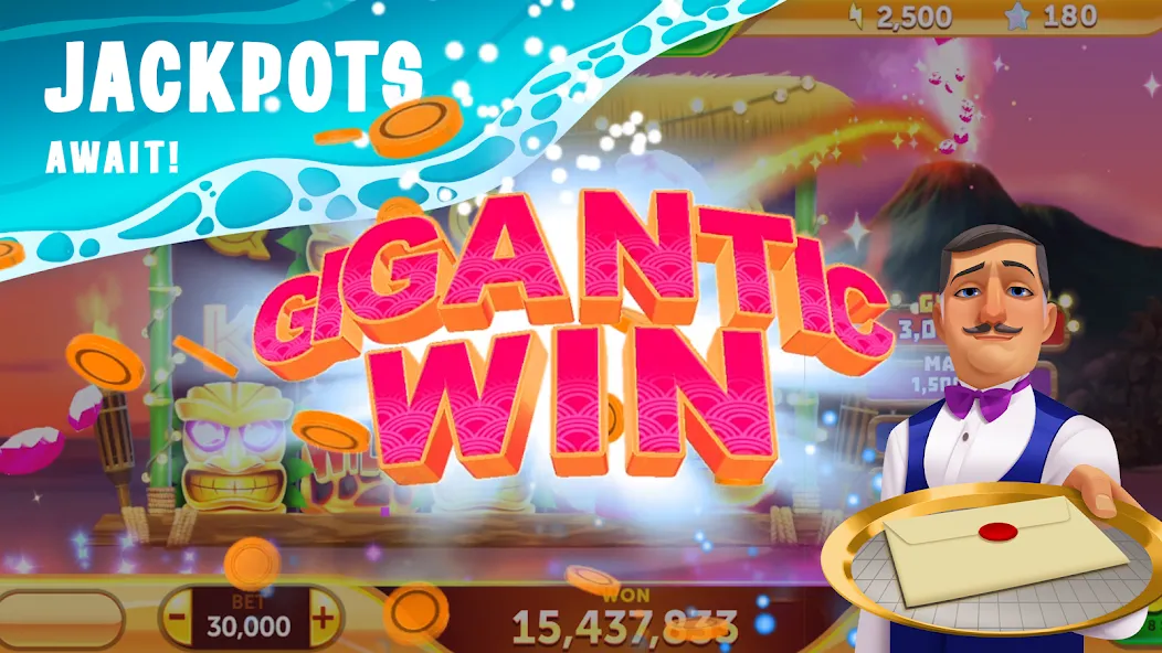 Paradise Fortune Casino Slots (Парадиз Форчун Казино Слотс) [МОД: Много денег, Монет и Все открыто] Screenshot 2