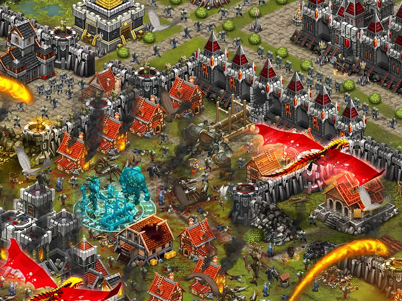 Throne Rush [МОД: Много денег, Монет и Все открыто] Screenshot 5