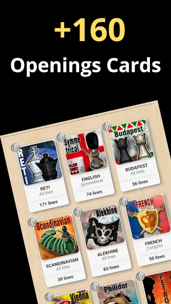 Chess Openings Promaster [МОД: Меню, Бесконечные монеты и Открытые уровни] Screenshot 3