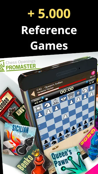 Chess Openings Promaster [МОД: Меню, Бесконечные монеты и Открытые уровни] Screenshot 5