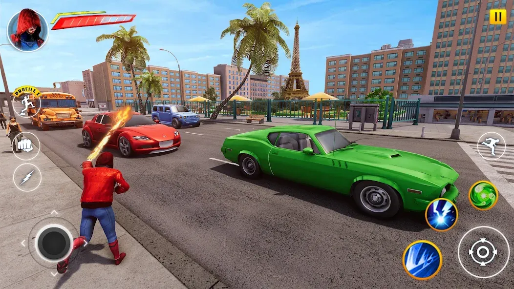 Incredible Flying SuperHero 3D (Инкредибл Флайинг СуперГерой 3D) [МОД: Много денег, Монет и Все открыто] Screenshot 2