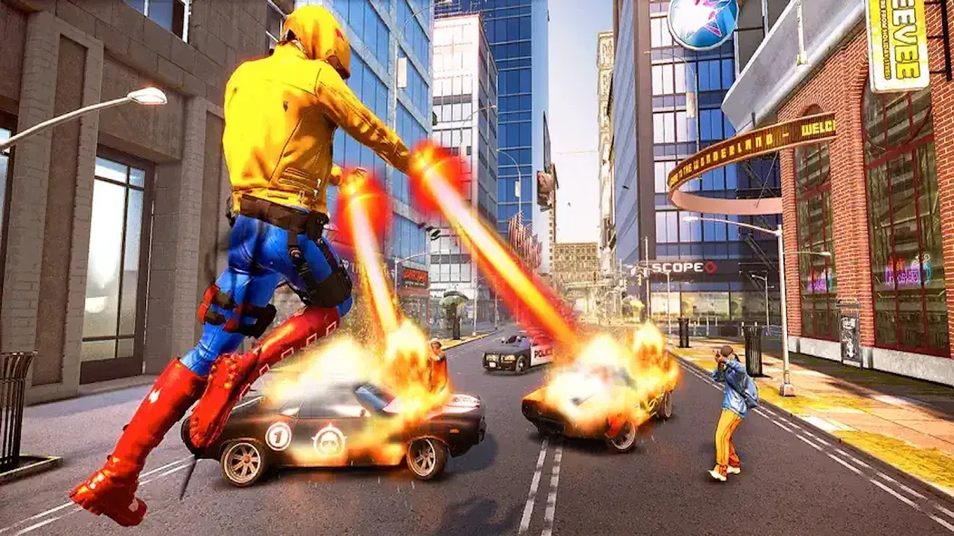 Incredible Flying SuperHero 3D (Инкредибл Флайинг СуперГерой 3D) [МОД: Много денег, Монет и Все открыто] Screenshot 3