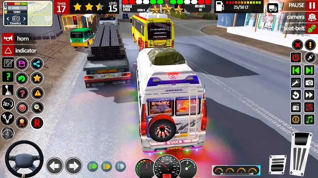 Euro Coach Bus Simulator 3D (Паблик Коуч Бас Драйвинг 3Д) [МОД: Много монет, Открытые уровни и Мега MOD] Screenshot 3