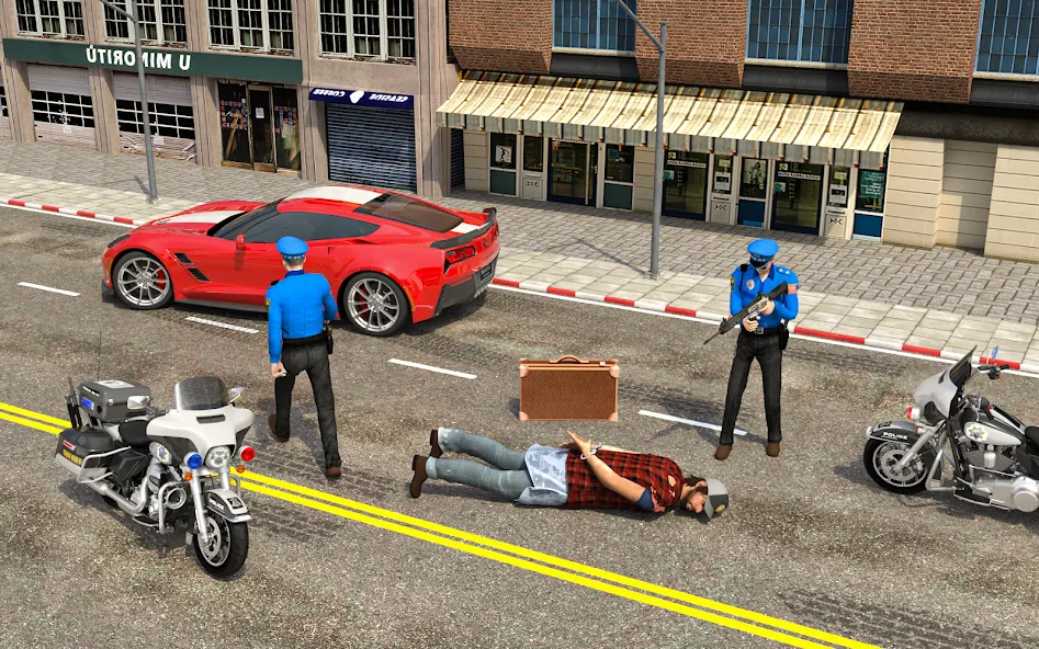 City Police Car Driving Games [МОД: Меню, Бесконечные монеты и Открытые уровни] Screenshot 2