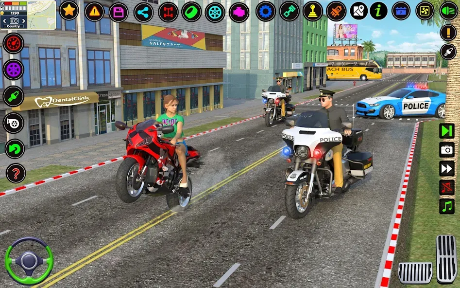 City Police Car Driving Games [МОД: Меню, Бесконечные монеты и Открытые уровни] Screenshot 3
