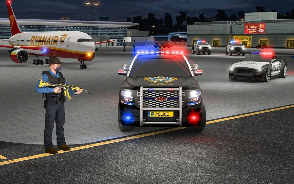 City Police Car Driving Games [МОД: Меню, Бесконечные монеты и Открытые уровни] Screenshot 4