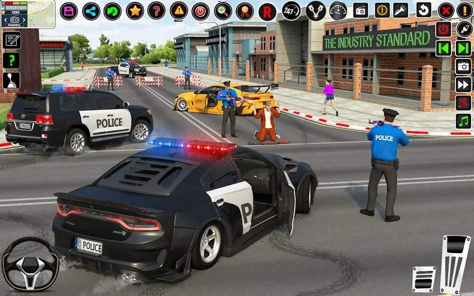 City Police Car Driving Games [МОД: Меню, Бесконечные монеты и Открытые уровни] Screenshot 5