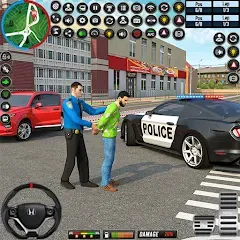 Скачать City Police Car Driving Games [МОД: Меню, Бесконечные монеты и Открытые уровни] | Взлом City Police Car Driving Games на Андроид