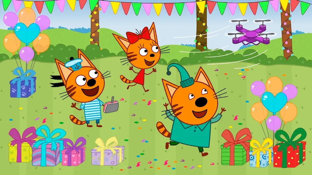 Kid-E-Cats: Kids birthday [МОД: Много денег, Монет и Все открыто] Screenshot 3