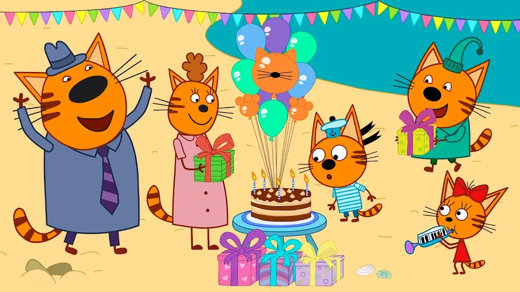 Kid-E-Cats: Kids birthday [МОД: Много денег, Монет и Все открыто] Screenshot 5