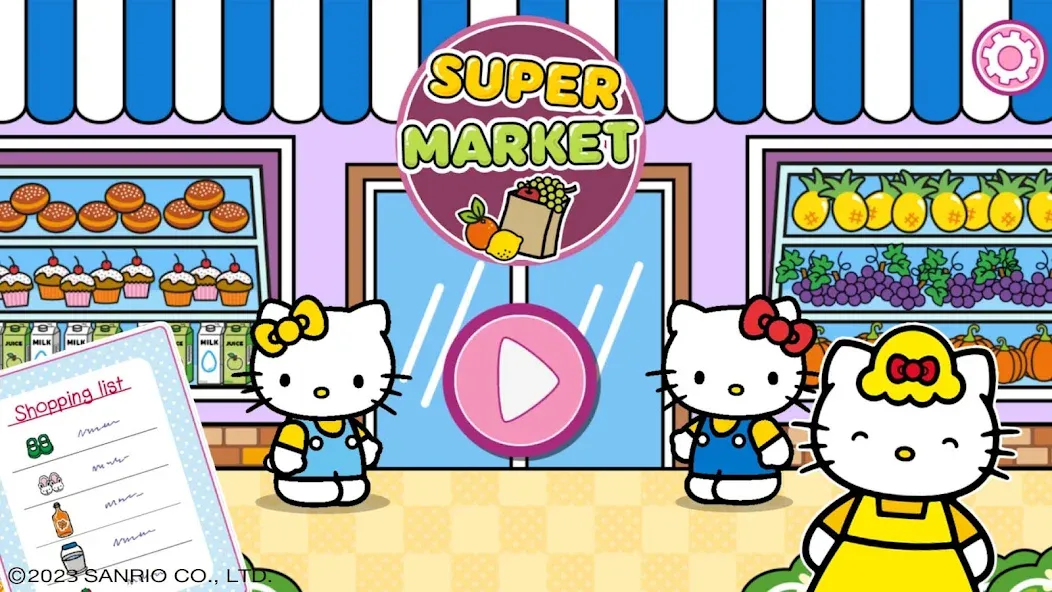 Hello Kitty: Kids Supermarket (Хеллоу Китти) [МОД: Много монет, Открытые уровни и Мега MOD] Screenshot 1