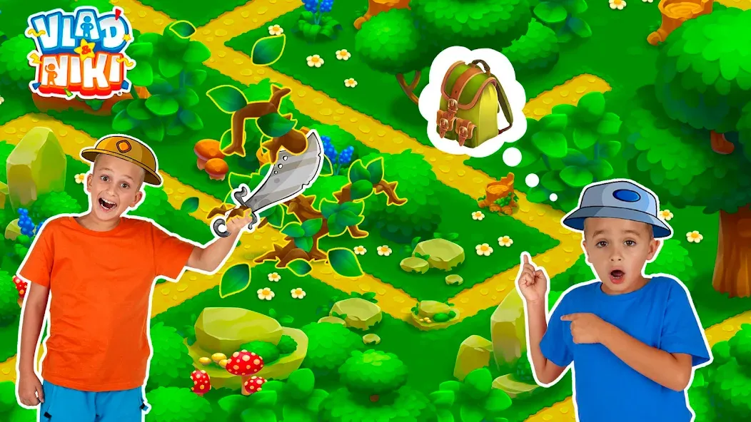 Vlad and Niki: Birthday Party [MOD: Много монет/Энергии] - Скриншот 4