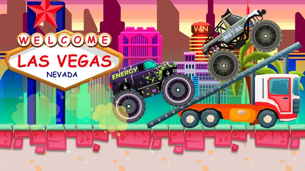 Monster Truck Vlad & Niki [МОД: Меню, Бесконечные монеты и Открытые уровни] Screenshot 5