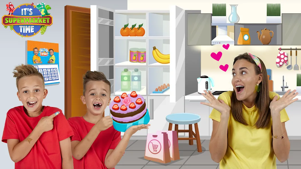 Vlad & Niki Supermarket game [МОД: Меню, Бесконечные монеты и Открытые уровни] Screenshot 5