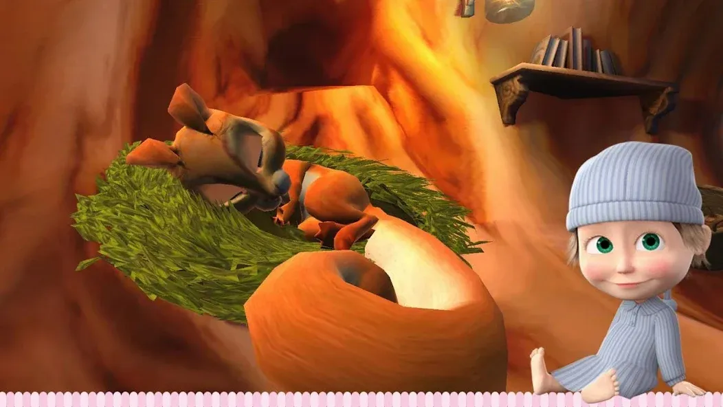 Masha and the Bear: Good Night [МОД: Все открыто, Дополнительные деньги и Меню MOD] Screenshot 2