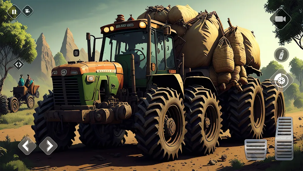 Tractor Driving Games: Farming [MOD: Mega Mod/Меню] - Скриншот 4