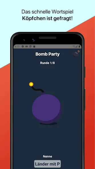 Bomb Party: Das Bombenspiel! (Бомб Пати) [МОД: Бесконечные деньги, Монеты и Мега MOD] Screenshot 2