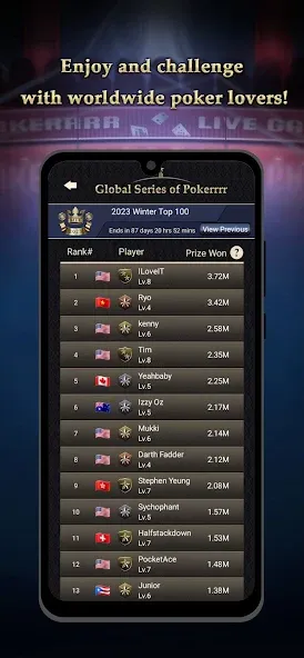 Pokerrrr 2: Texas Holdem Poker (Покер 2) [МОД: Много монет, Открытые уровни и Мега MOD] Screenshot 5