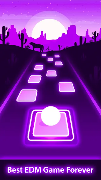 Magic Ball Tiles Hop Music Run (Меджик Бол Тайлз Хоп Мьюзик Ран) [МОД: Меню, Бесконечные монеты и Открытые уровни] Screenshot 3