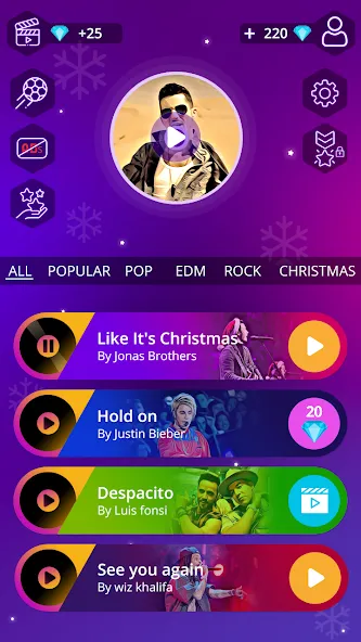 Magic Ball Tiles Hop Music Run (Меджик Бол Тайлз Хоп Мьюзик Ран) [МОД: Меню, Бесконечные монеты и Открытые уровни] Screenshot 4