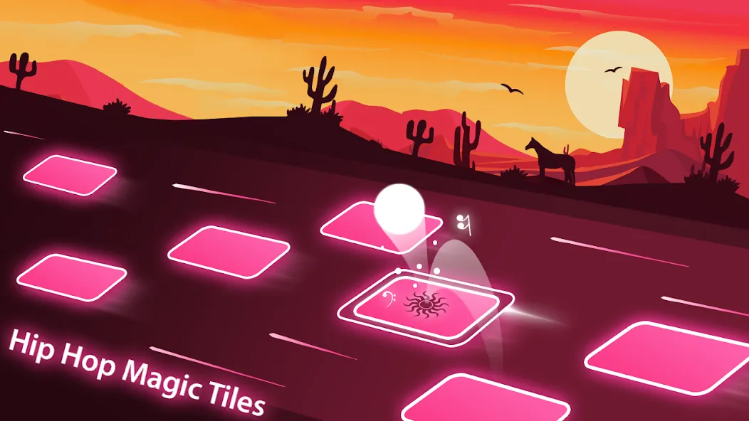 Magic Ball Tiles Hop Music Run (Меджик Бол Тайлз Хоп Мьюзик Ран) [МОД: Меню, Бесконечные монеты и Открытые уровни] Screenshot 5