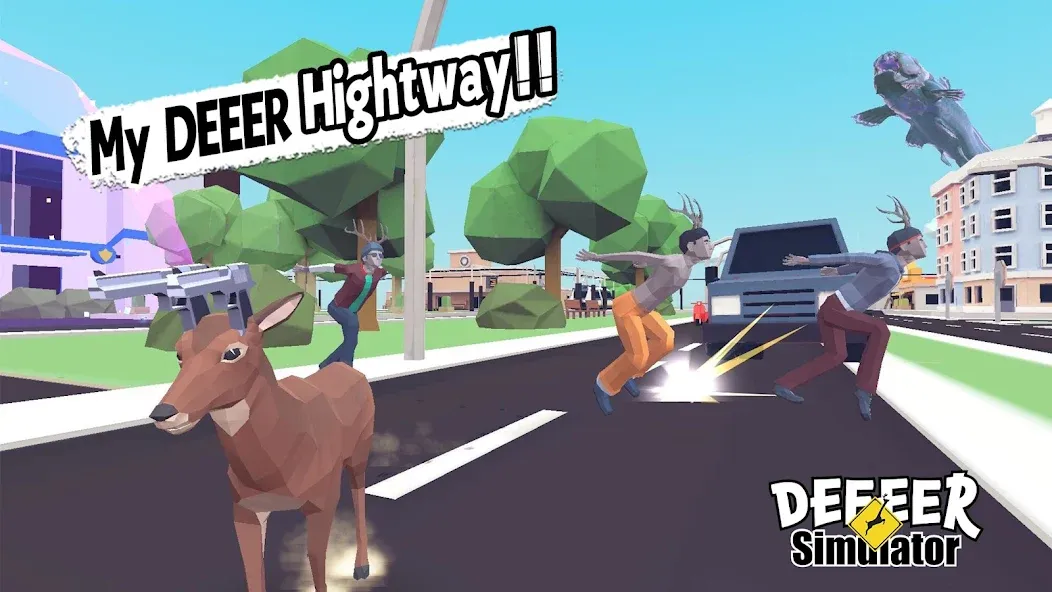 DEEEER Simulator: Modern World (ДИИИР Симулятор) [МОД: Меню, Бесконечные монеты и Открытые уровни] Screenshot 1
