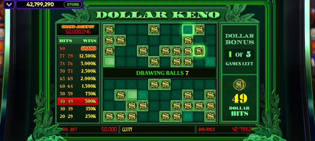 Vegas Keno (Вегас Кено) [МОД: Меню, Бесконечные монеты и Открытые уровни] Screenshot 3