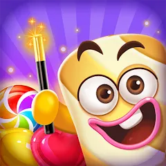 Скачать Lollipop Sweet Heroes Match3 (ЛОЛЛИПОП СВИТ ХЕРОЕС МАТЧ3) [МОД: Меню, Бесконечные монеты и Открытые уровни] | Взлом Lollipop Sweet Heroes Match3 на Андроид