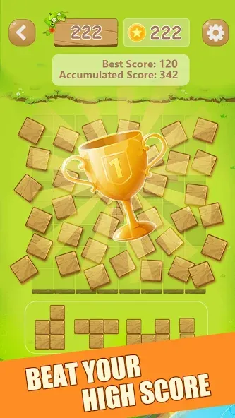 Puzzle Green Blocks (Пазл Зеленые Блоки) [МОД: Меню, Бесконечные монеты и Открытые уровни] Screenshot 1