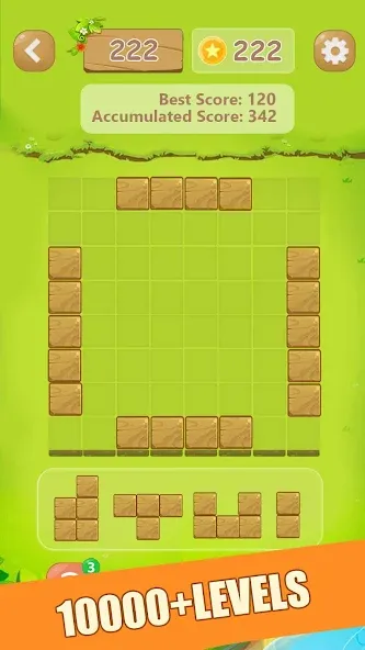 Puzzle Green Blocks (Пазл Зеленые Блоки) [МОД: Меню, Бесконечные монеты и Открытые уровни] Screenshot 5