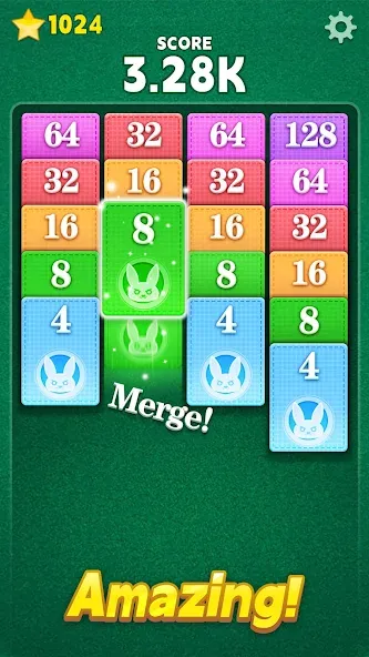 Merge Card Puzzle [МОД: Меню, Бесконечные монеты и Открытые уровни] Screenshot 2
