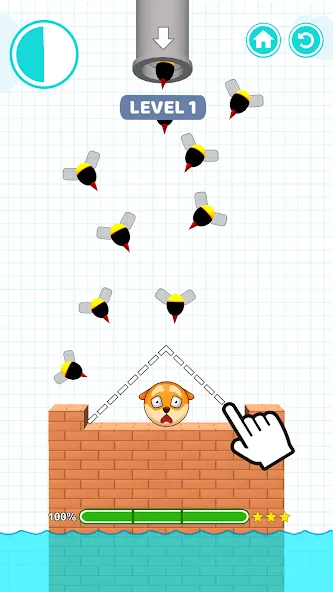 Save Balls: Brain Teaser Games [МОД: Много монет, Открытые уровни и Мега MOD] Screenshot 1