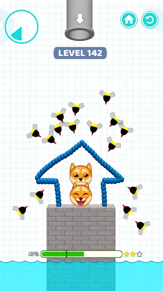 Save Balls: Brain Teaser Games [МОД: Много монет, Открытые уровни и Мега MOD] Screenshot 2