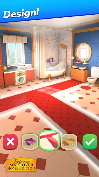 Extreme Makeover: Home Edition (Экстриммакеовер) [МОД: Деньги, Монеты и Меню MOD] Screenshot 2