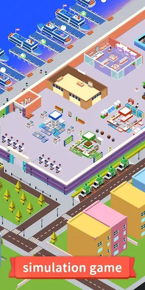Idle Seafood Market -Tycoon (Айдл Сифуд Маркет) [МОД: Много монет, Открытые уровни и Мега MOD] Screenshot 1