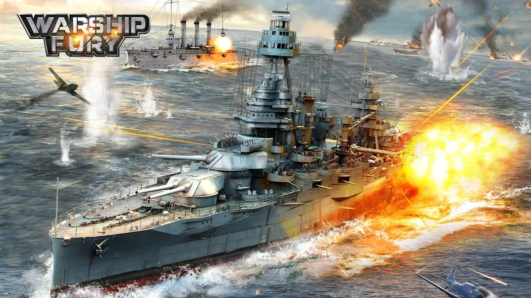 Warship Fury [МОД: Бесконечные деньги, Монеты и Мега MOD] Screenshot 1
