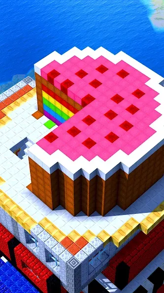 Tower Craft - Block Building (Тауэр Крафт) [МОД: Много денег, Монет и Все открыто] Screenshot 1